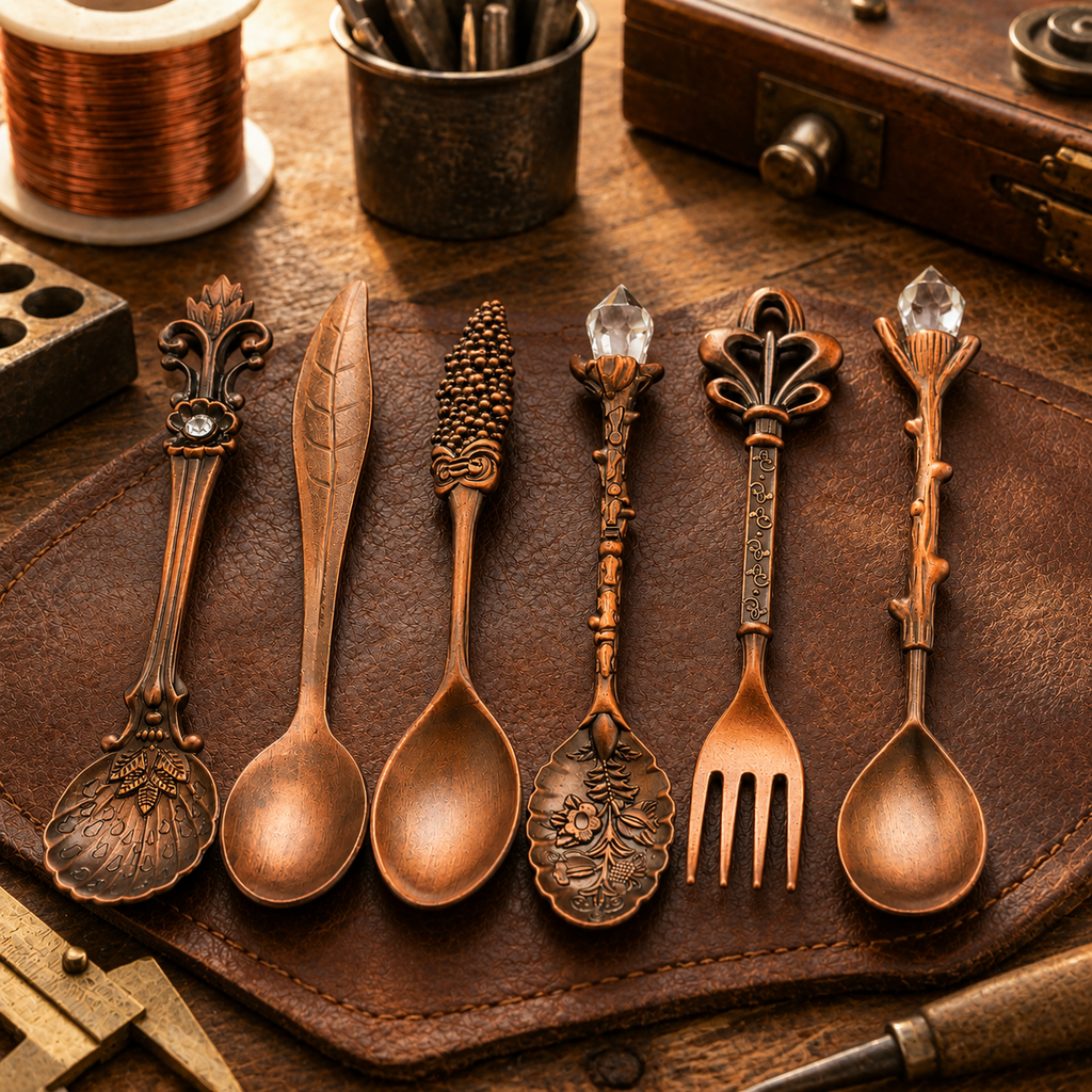 Vera Cuivre Couverts Set