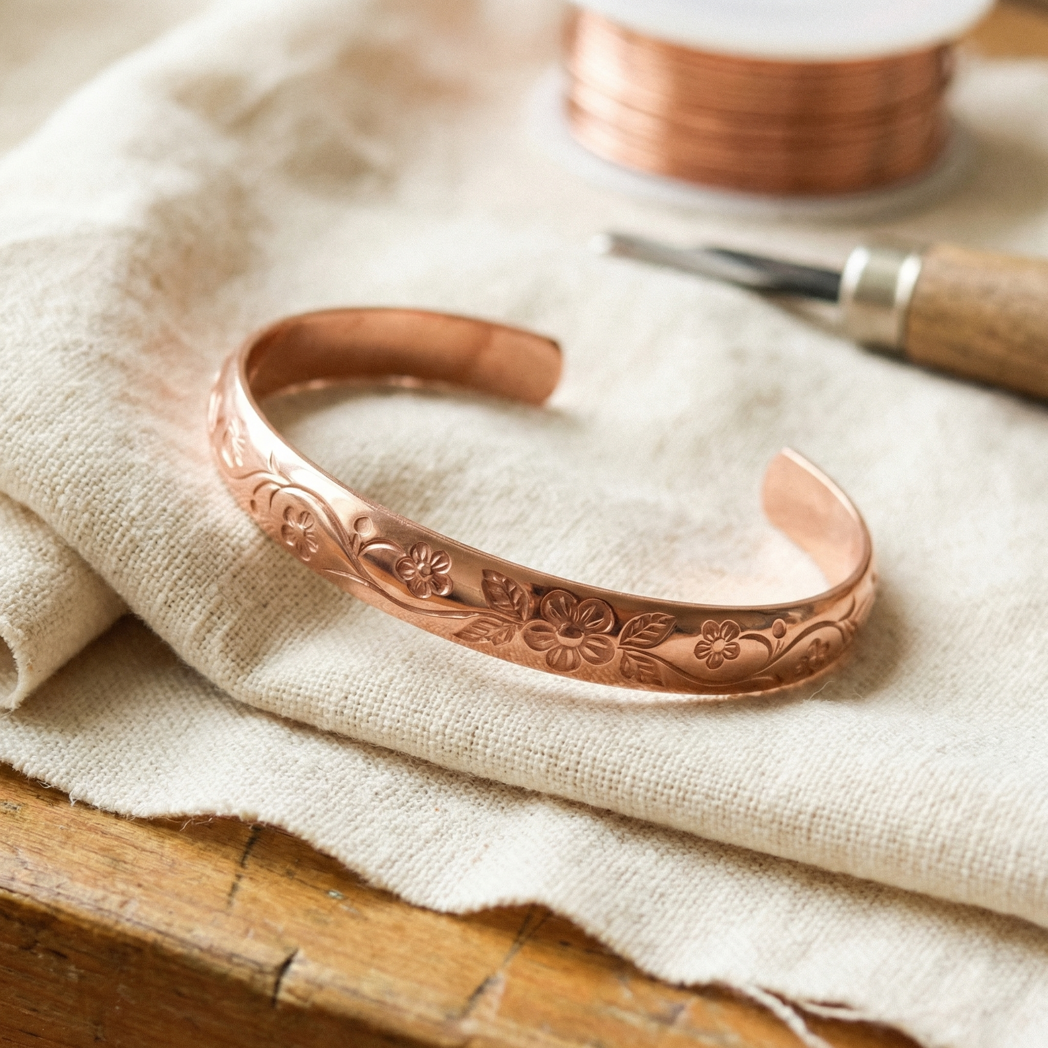 Bracelet en cuivre Vera's Blossom
