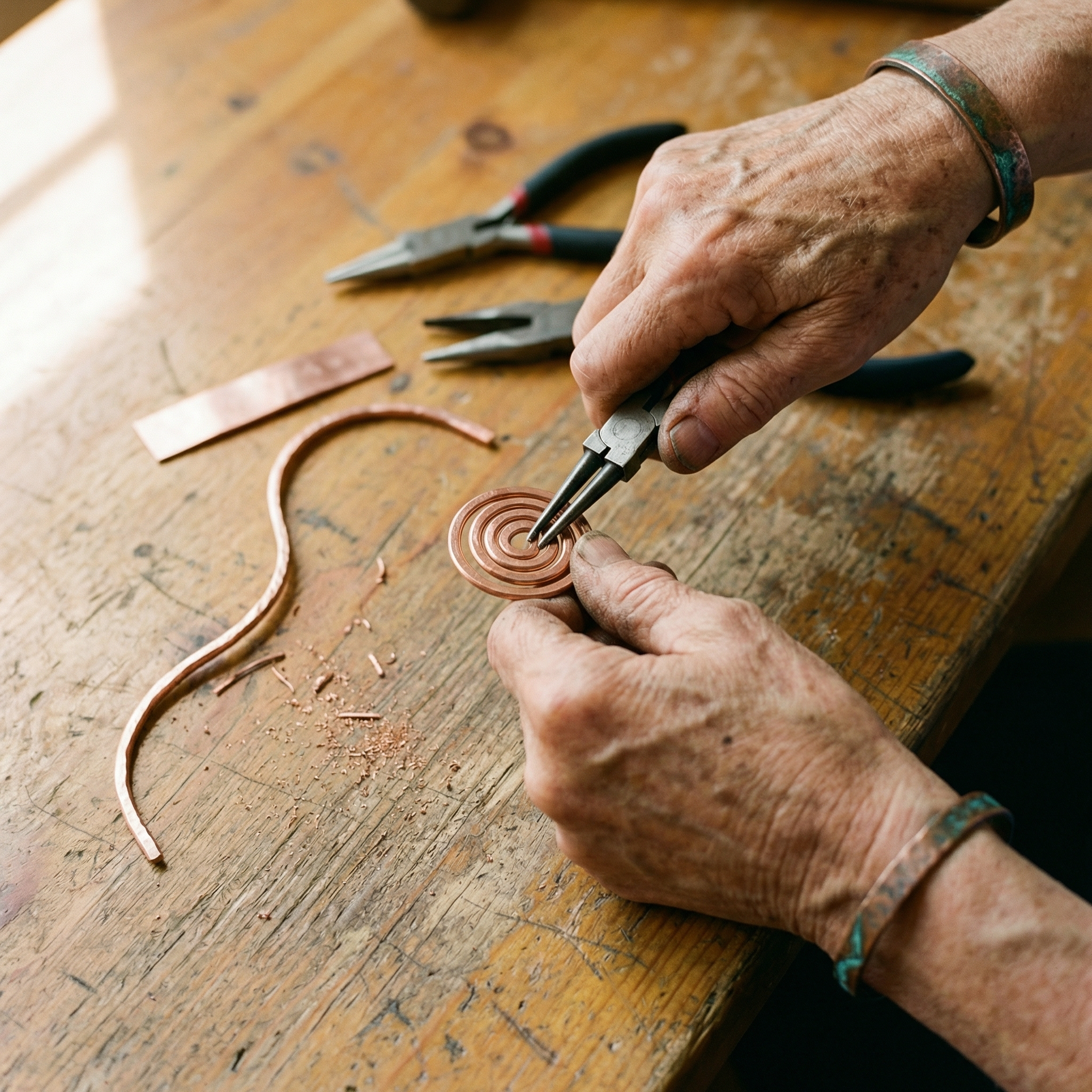 Bracelet de cheville en cuivre Vera
