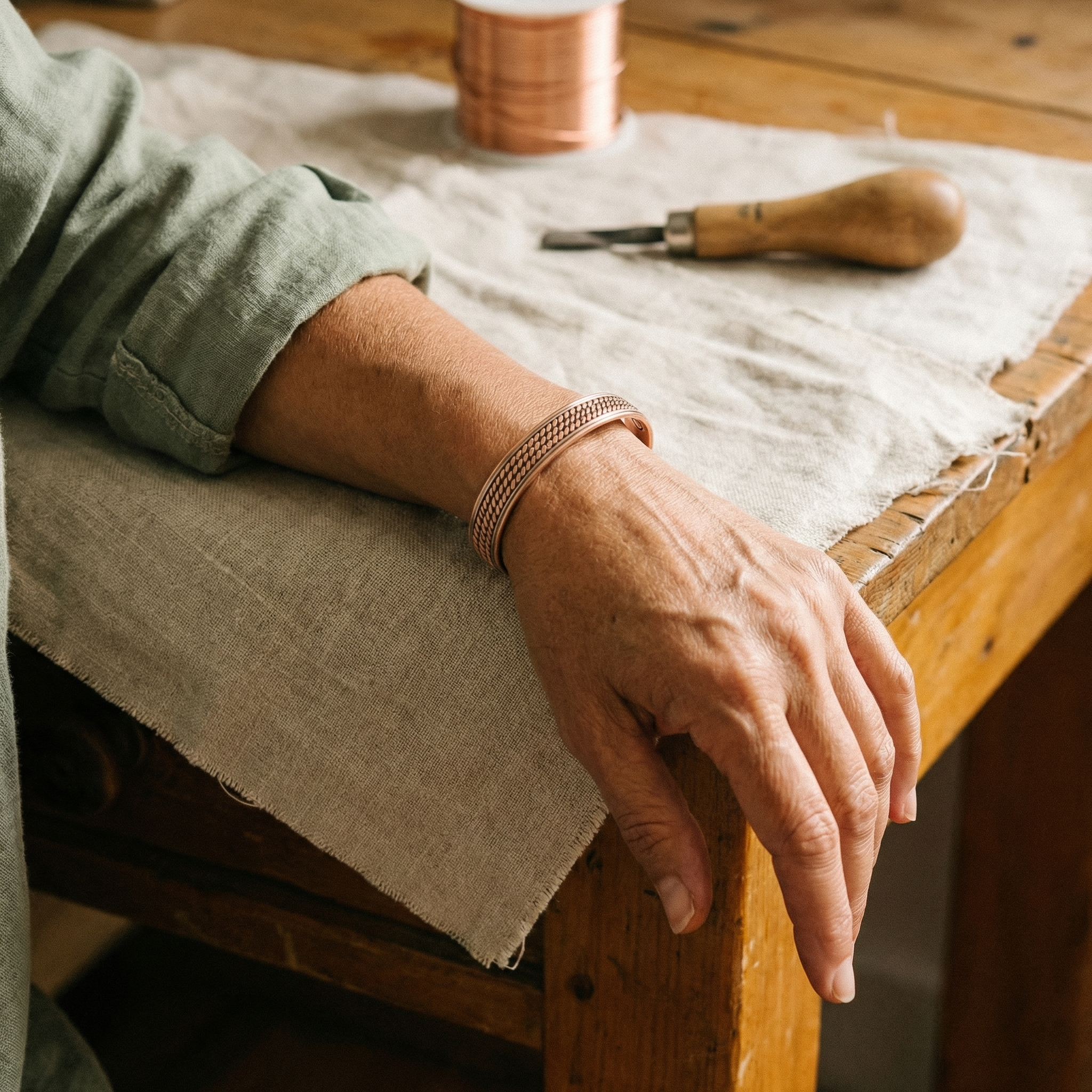 Bracelet en cuivre Vague de Vera