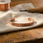 Bracelet en cuivre Furrow par Vera