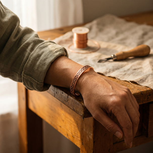 Bracelet Moderne en Cuivre de Vera