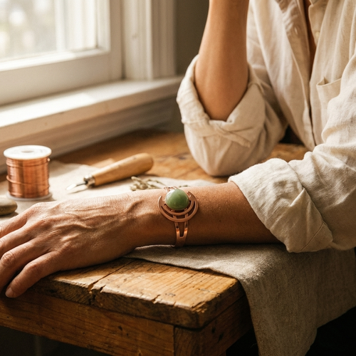 "Bracelet en cuivre vert de Vera