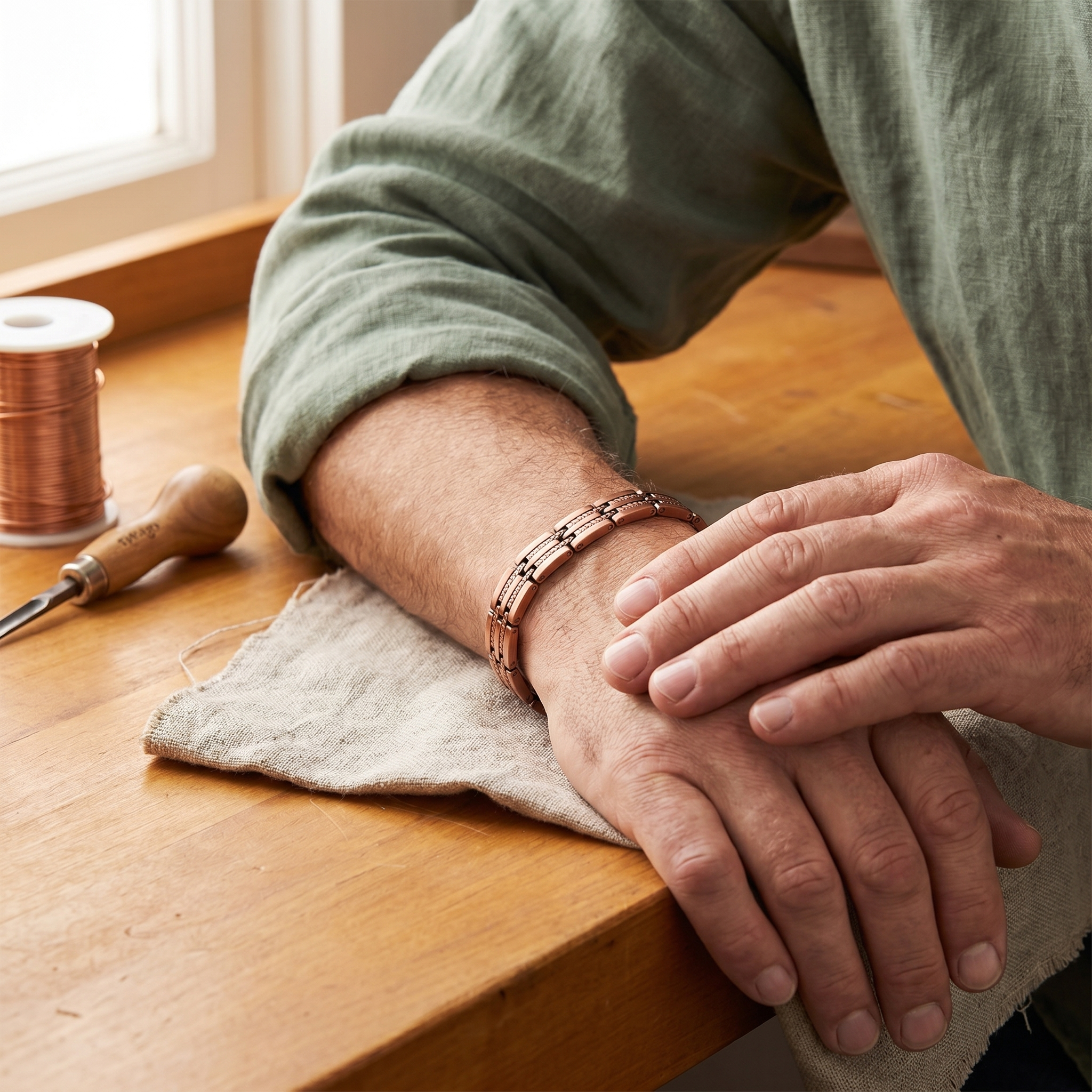 Bracelet en cuivre masculin Vera's Pike