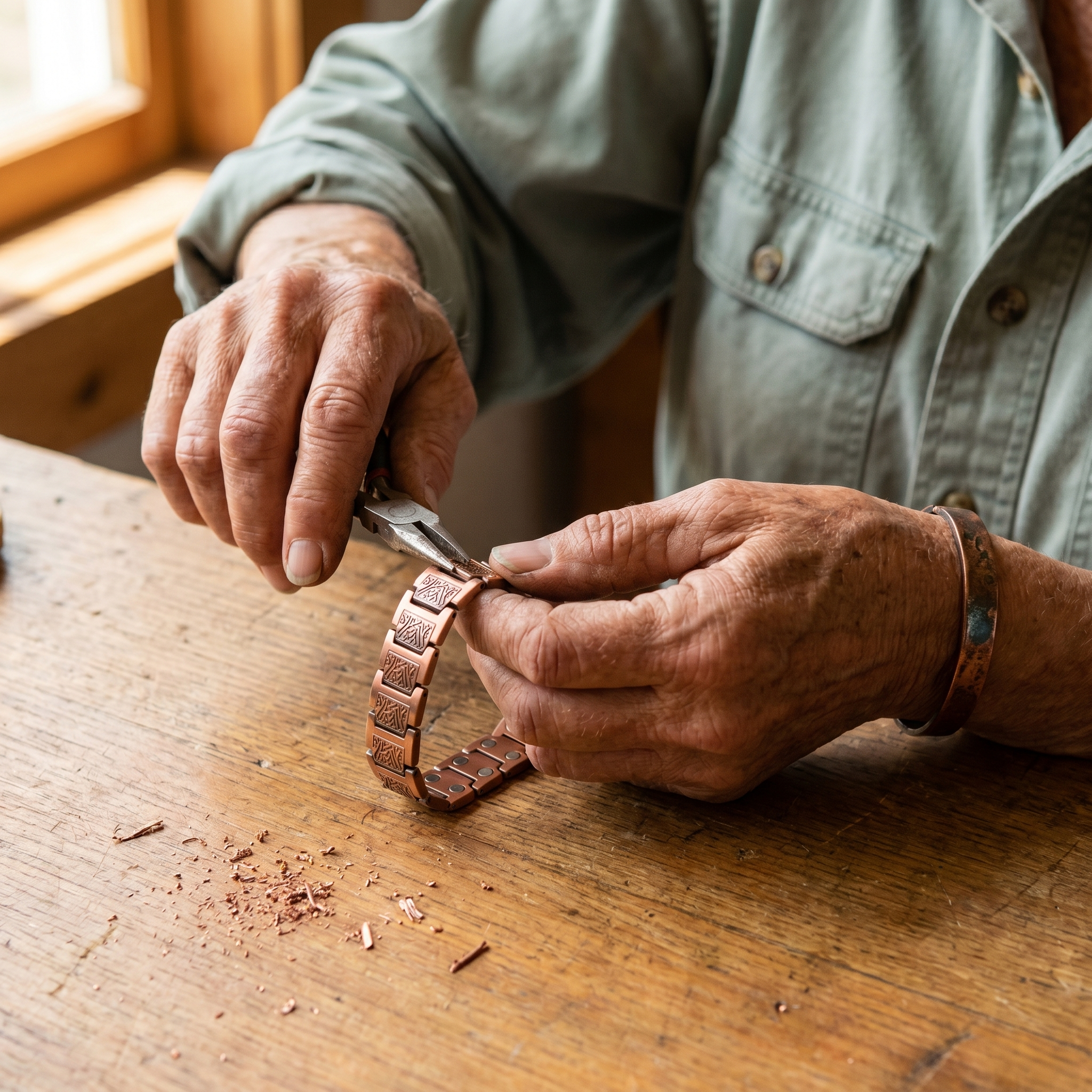 Bracelet en cuivre masculin de Vera's Glen