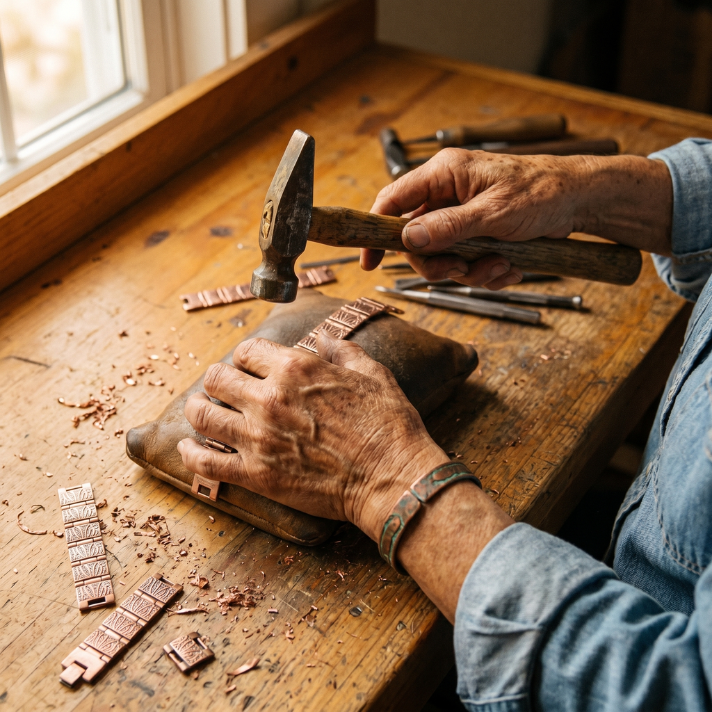 Bracelet en cuivre pour hommes - Collection Vera's Grit