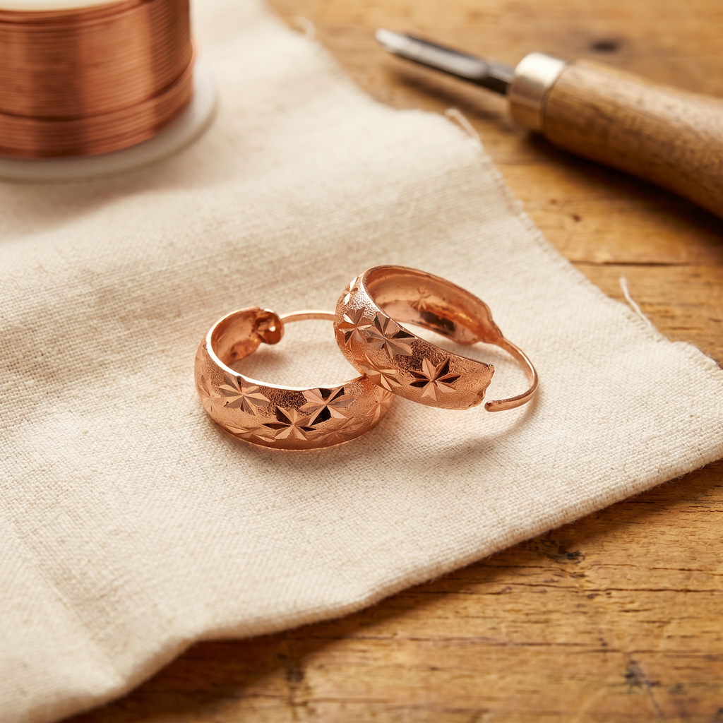 Boucles d'oreilles en cuivre Vera